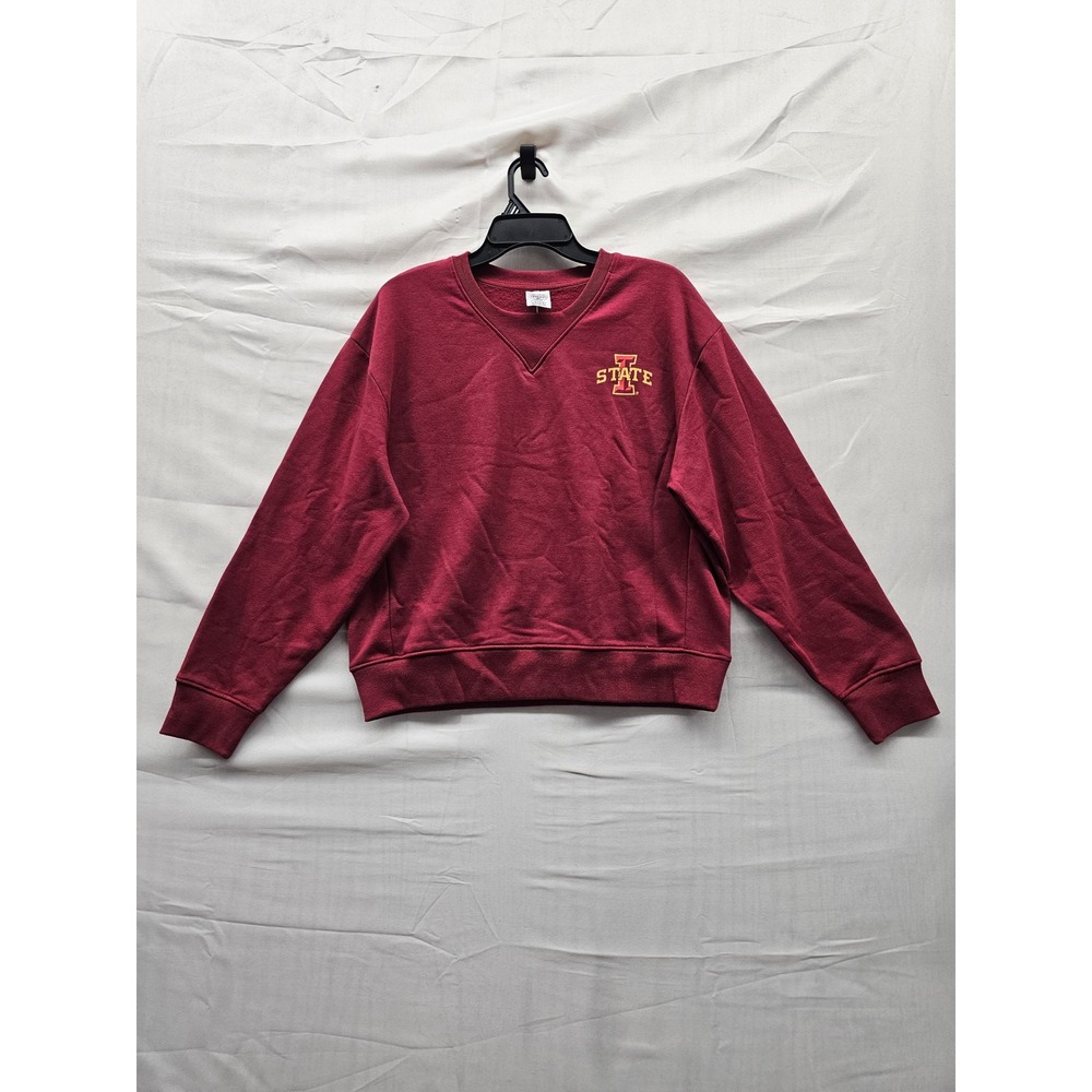 Rivalry‎ Threads Womens Iowa State Pullover Sweatshirt Red Cotton Blend Size M
